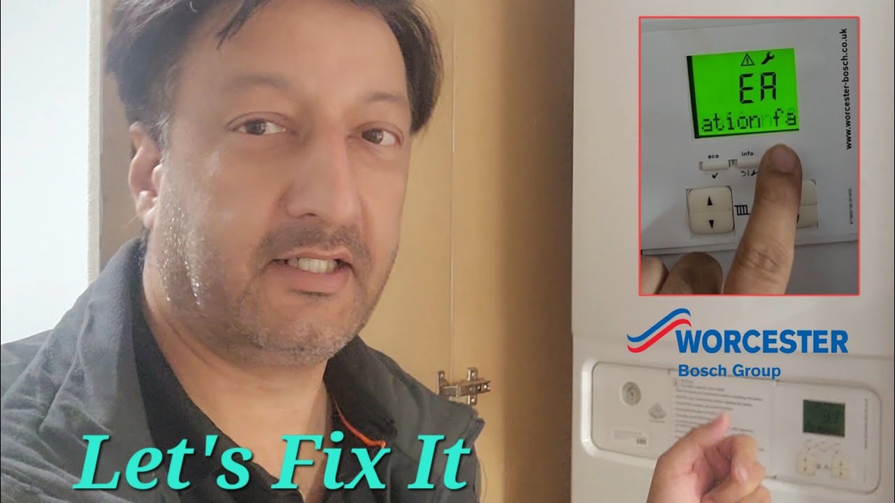 Reparatur eines defekten Worcester-Bosch-Kessels, kein Problem mit der Heizung und der Warmwasser...