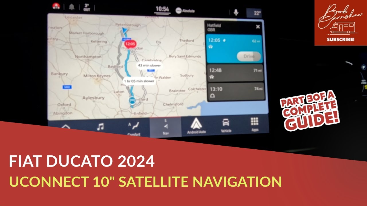 Fiat Ducato 2024 Pt 3/3 Satellite Navigation | uConnect 10