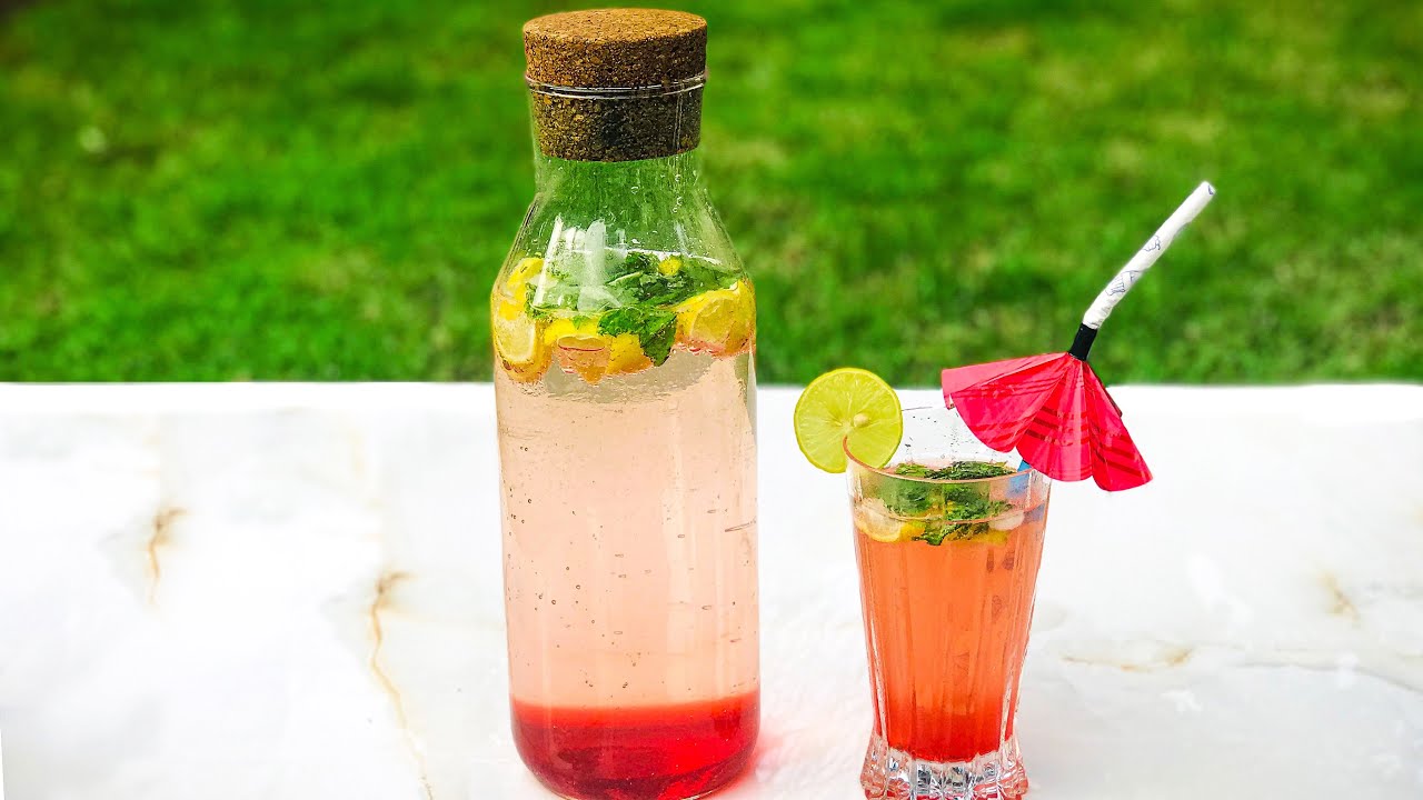 Virgin Strawberry Mojito with Hershey's | വെർജിൻ സ്റ്റോബറി മോജിറ്റോ | Mojito with simple ingredients