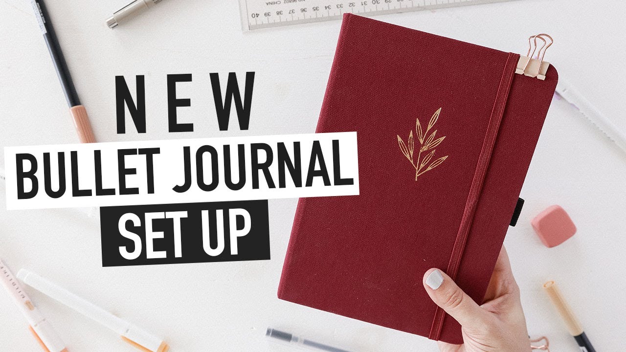 Starting a NEW BULLET JOURNAL | easy setup & spread ideas