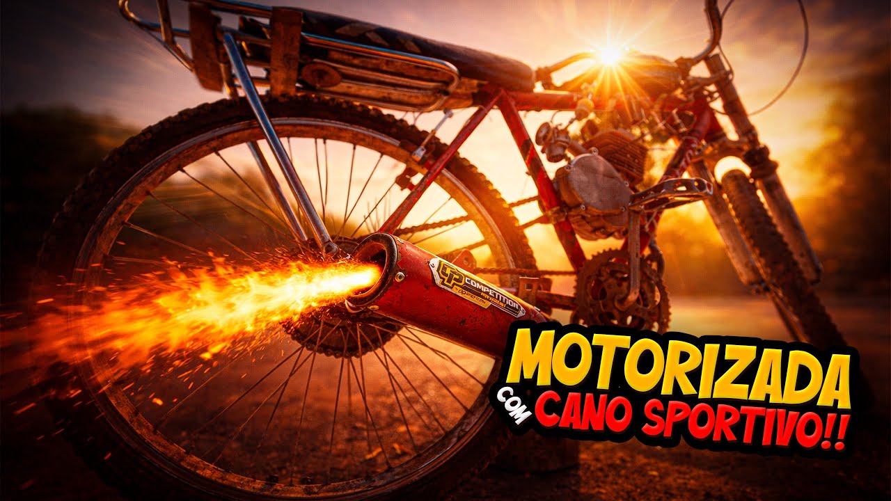 MODIFIQUEI O CANO SPORTIVO PARA A MOTORIZADA...