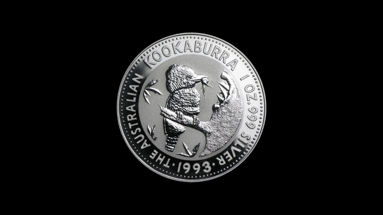 Perth Mint - 1993 - Australian Kookaburra - 1 Oz - Silver Coin