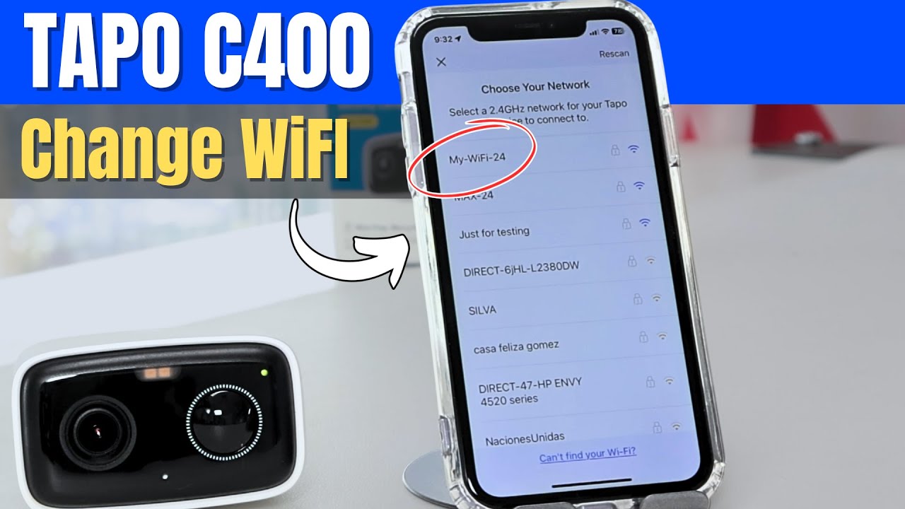 Tapo C400 Сменить WiFi