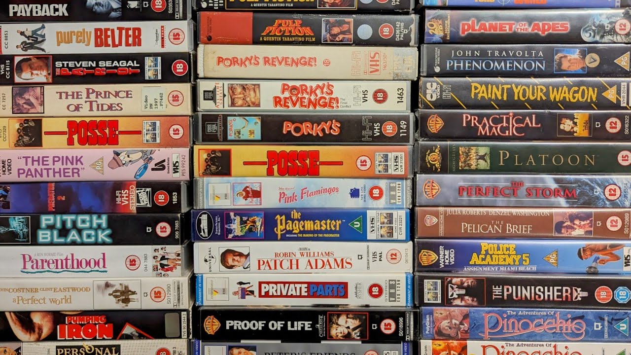 VHS Video Tape Collection 'P'