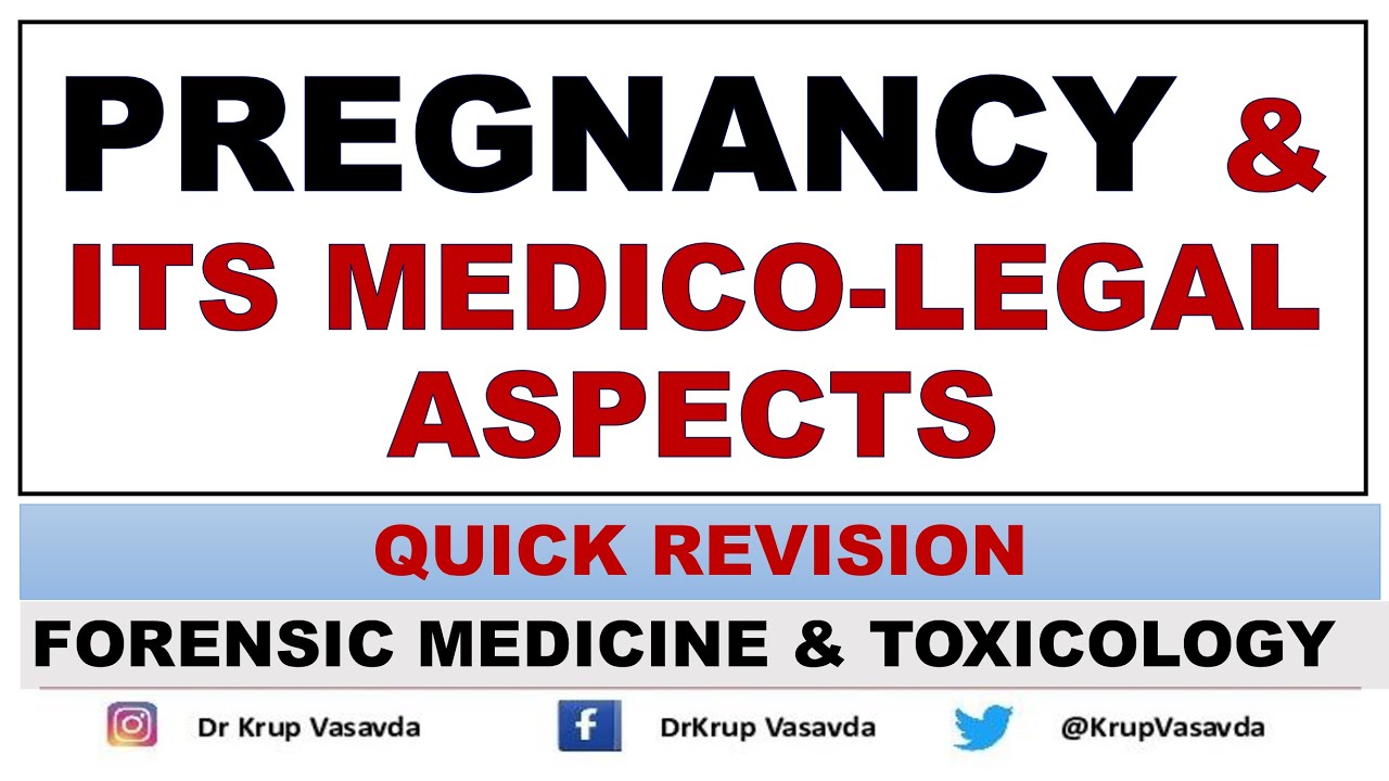 Pregnancy and Its Medico Legal Aspects || Forensic Medicine || Dr Krup Vasavda