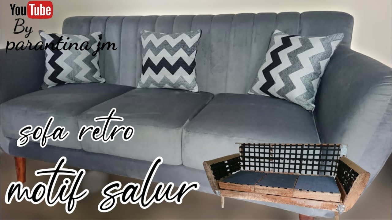 begini cara buat sofa retro motif salur‼️yang pemula harus simak nih⁉️