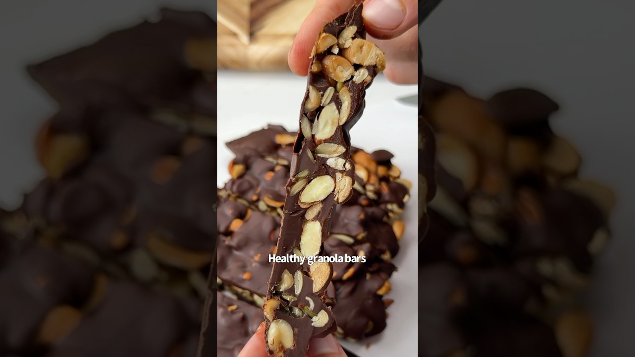 Healthy Homemade Granola Bars 😋🍫🥜