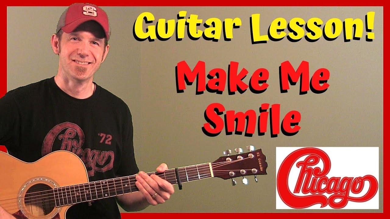 Chicago Make Me Smile Acoustic Guitar Lesson + Tutorial