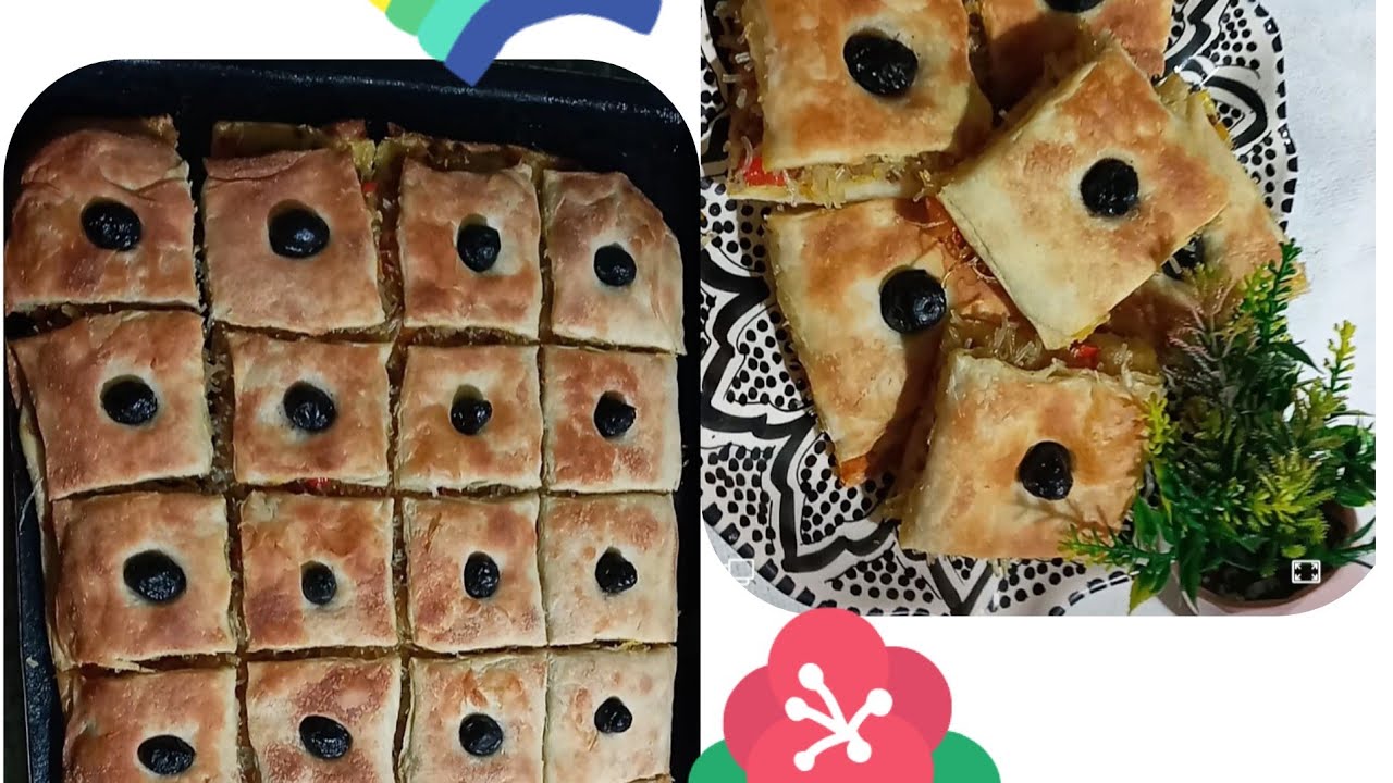 فطيرة محشية بحشوة لذيذة🍪،بحجم عائلي،والمذاق روعة #Hidaya_and_hiba_tv