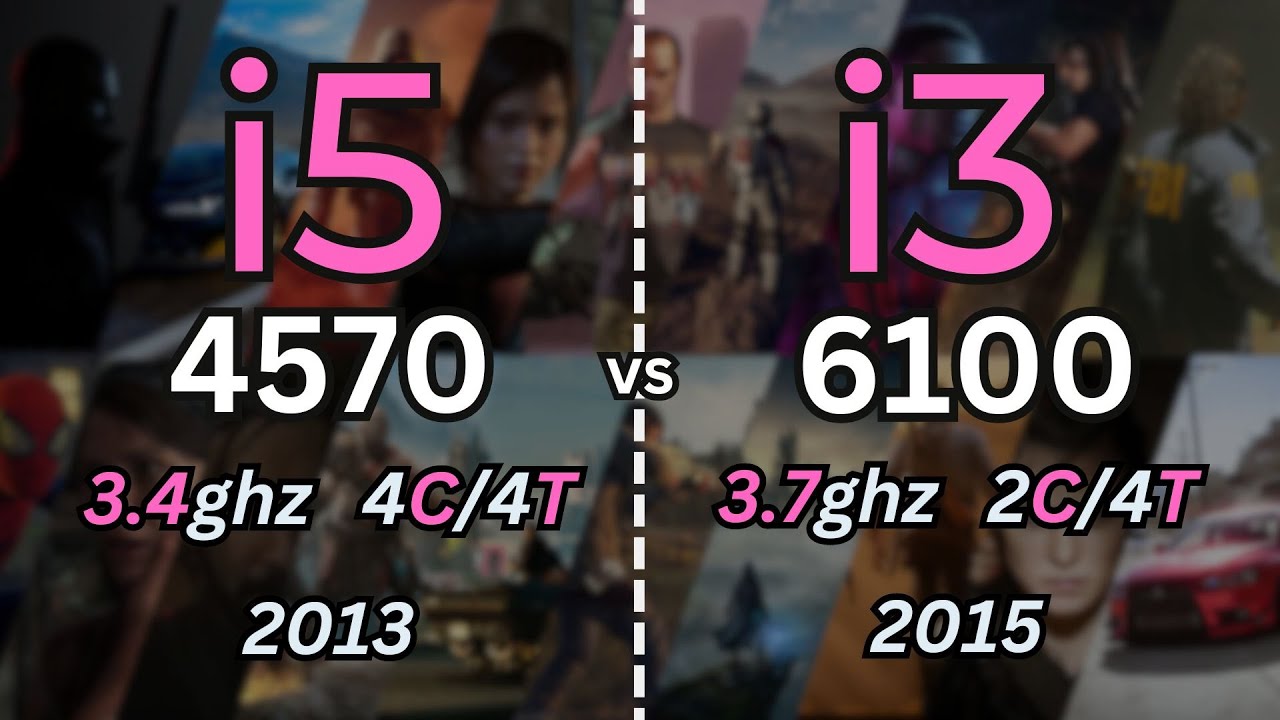 i5 4570 vs i3 6100 Tested in 14 Games (2024) | 1080p