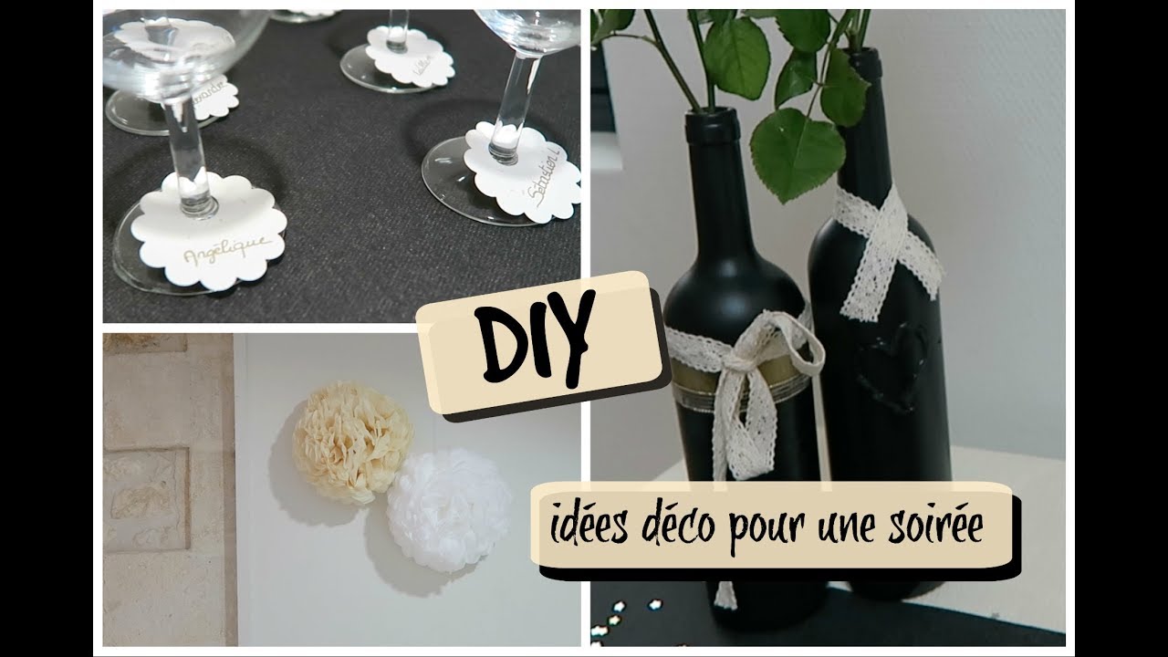 DIY - 5 idées déco - soirée, mariage ou maison