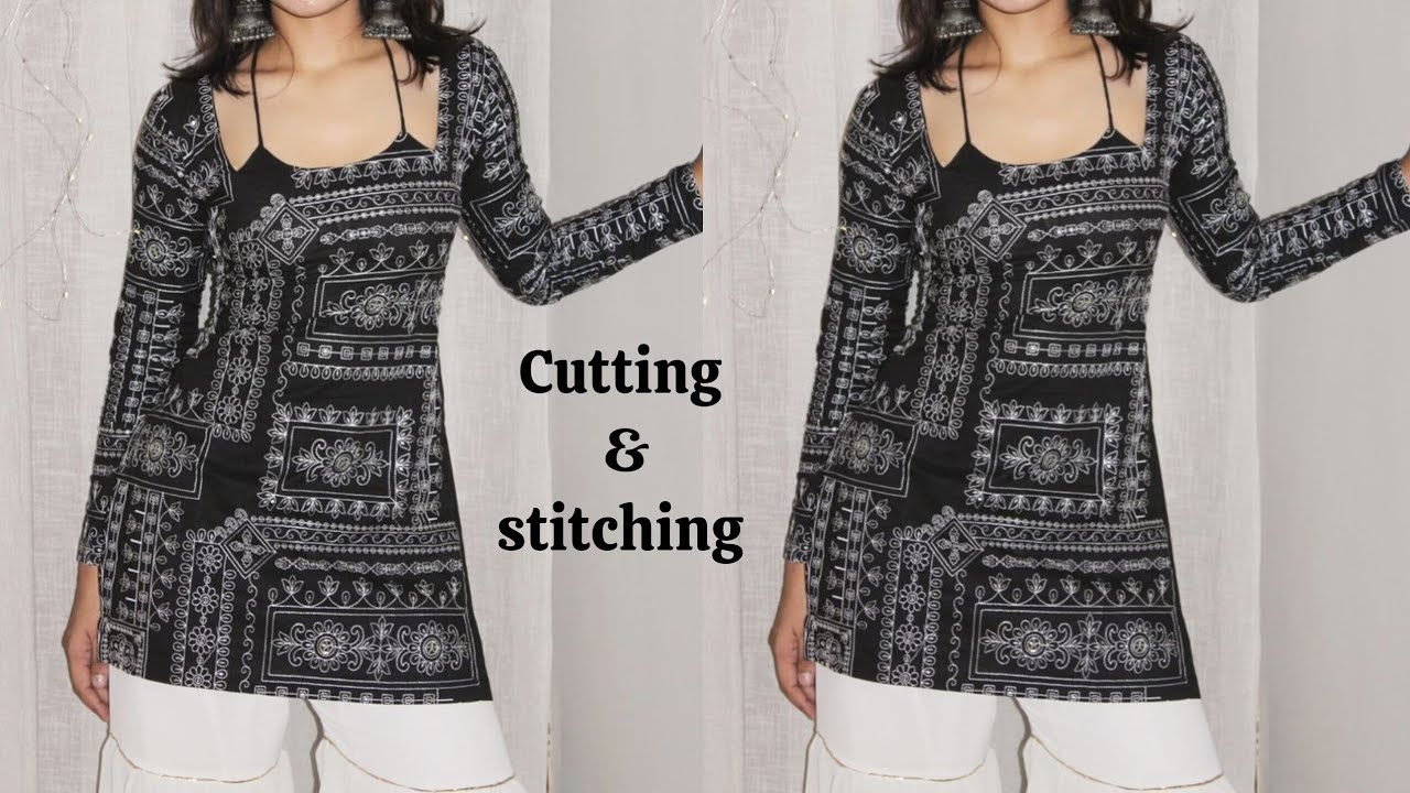 Short kurti cutting and stitching /trending kurti cutting and stitching/kurti cutting and stitching 