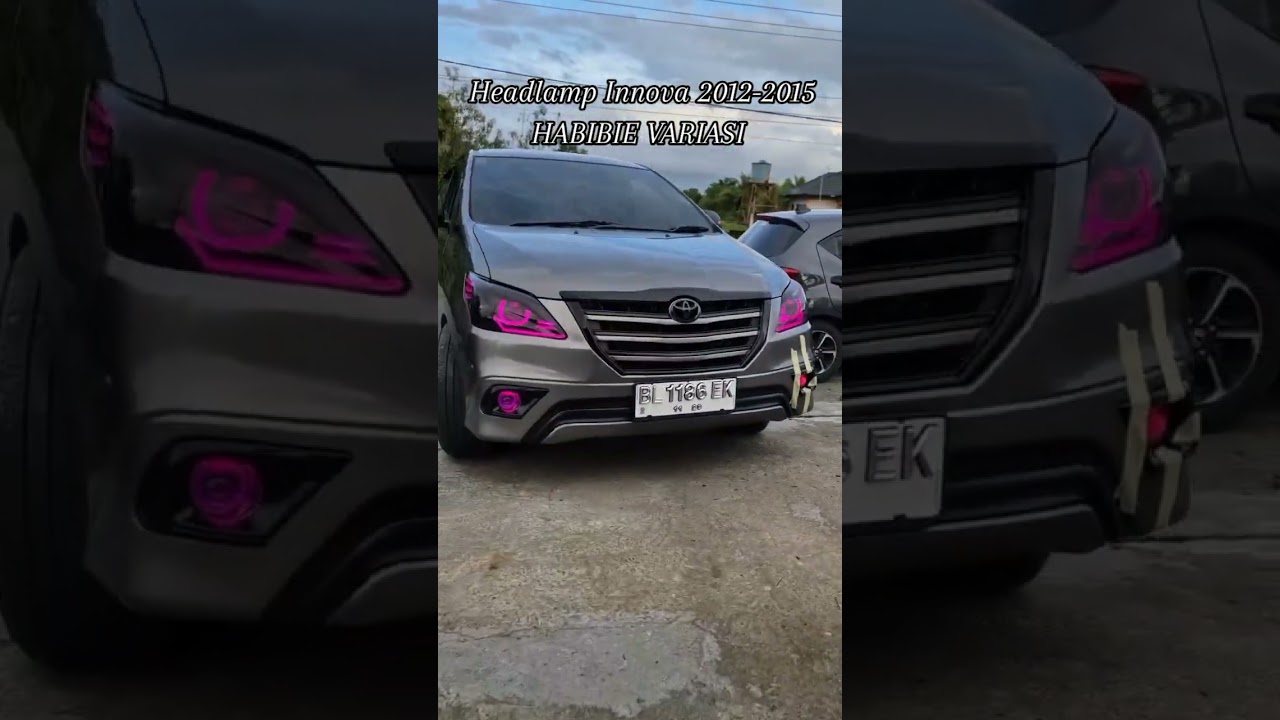 Lampu Headlamp Modifikasi Custom Innova 2012-2015 Barong Led