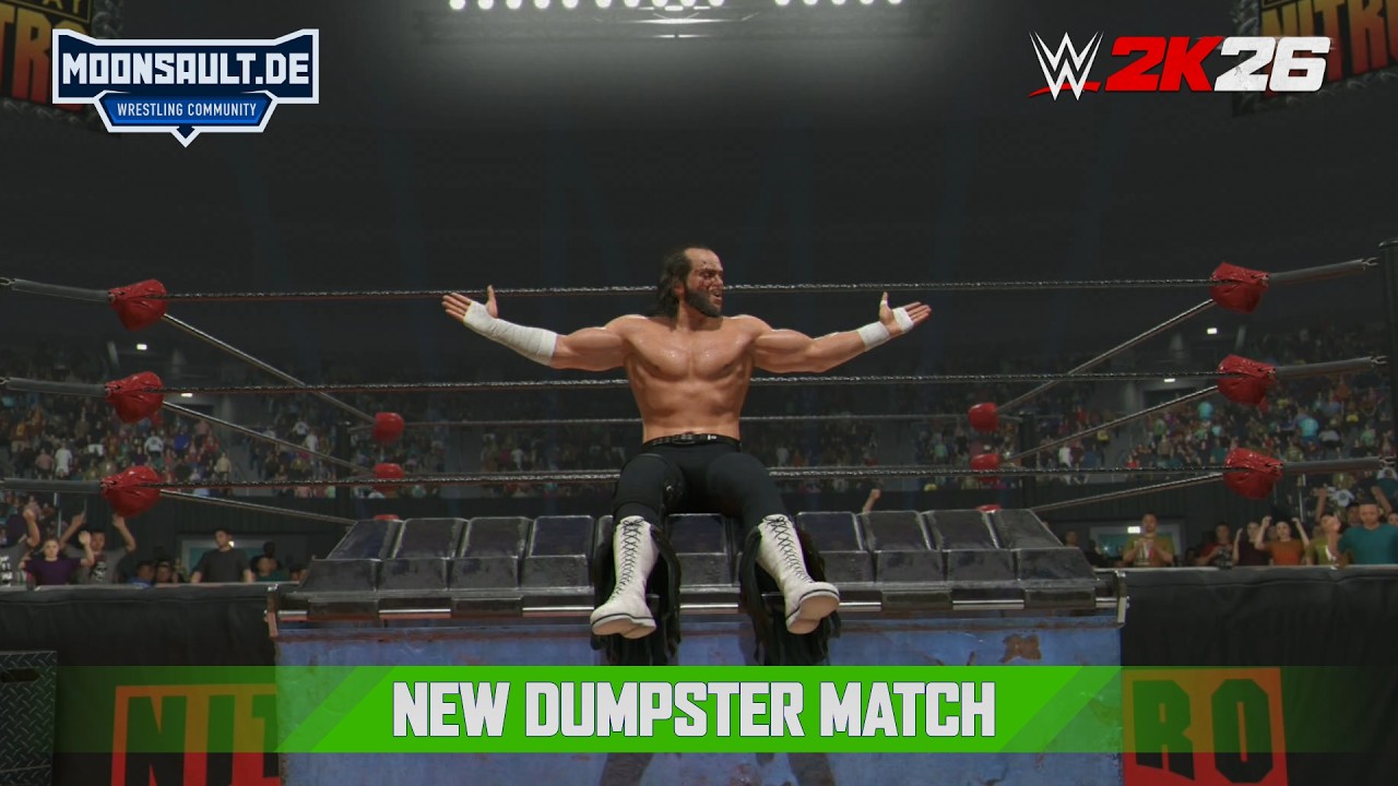 WWE 2K26 - NEW Dumpster Match - Rowdy Roddy Piper vs Macho Man Randy Savage WCW