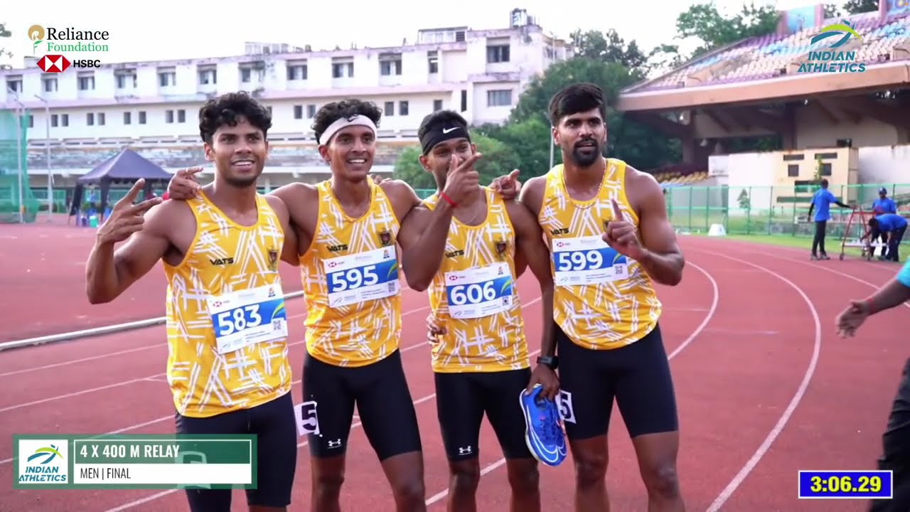 Men's 4x400m relay final - 64th National Open Athletics Championships 2025