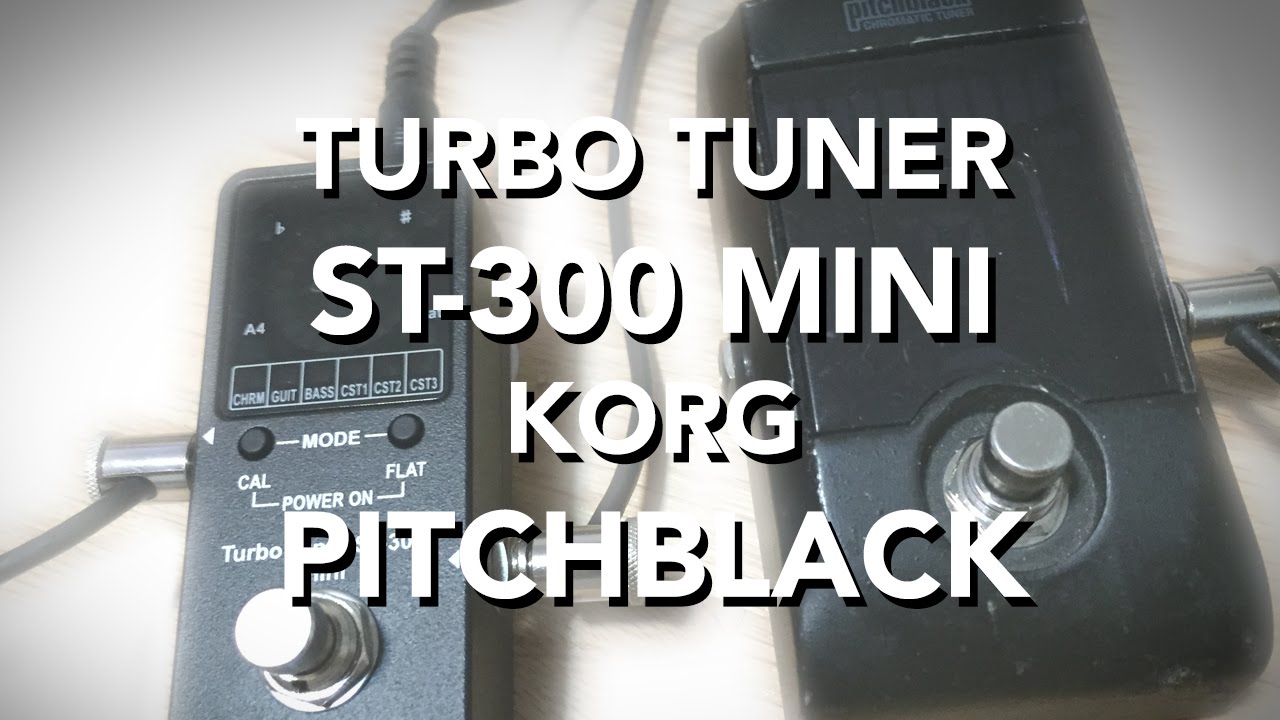 Turbo Tuner ST-300 Mini & Korg Pitchblack