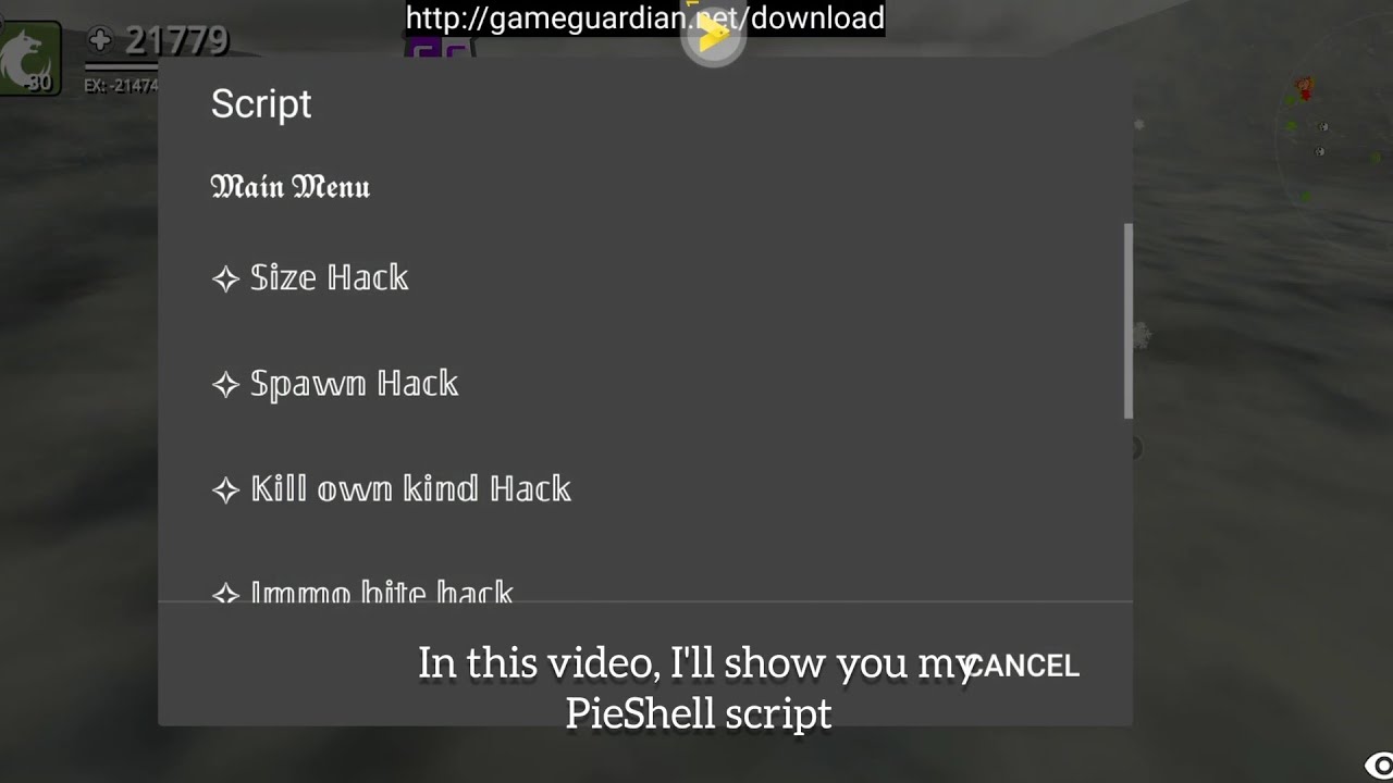 Wolf Online 5.0.1 | Showing PieShell Script