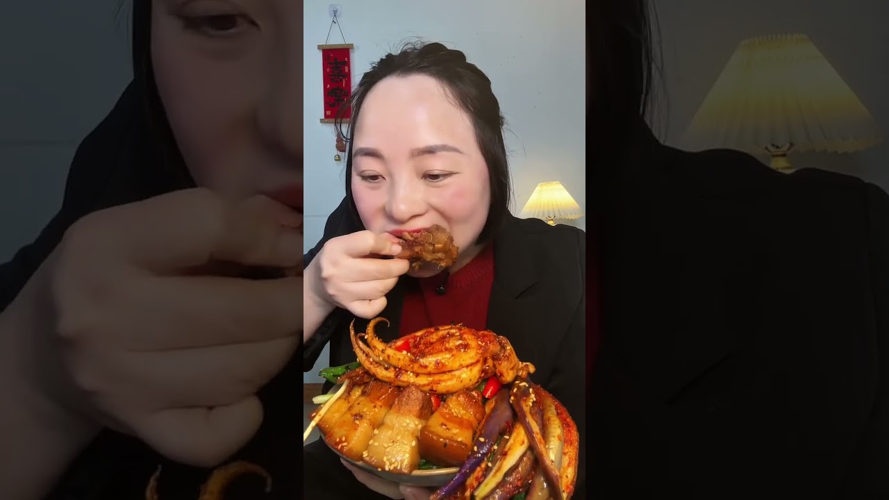 Xiao yan mukbang spicy food
