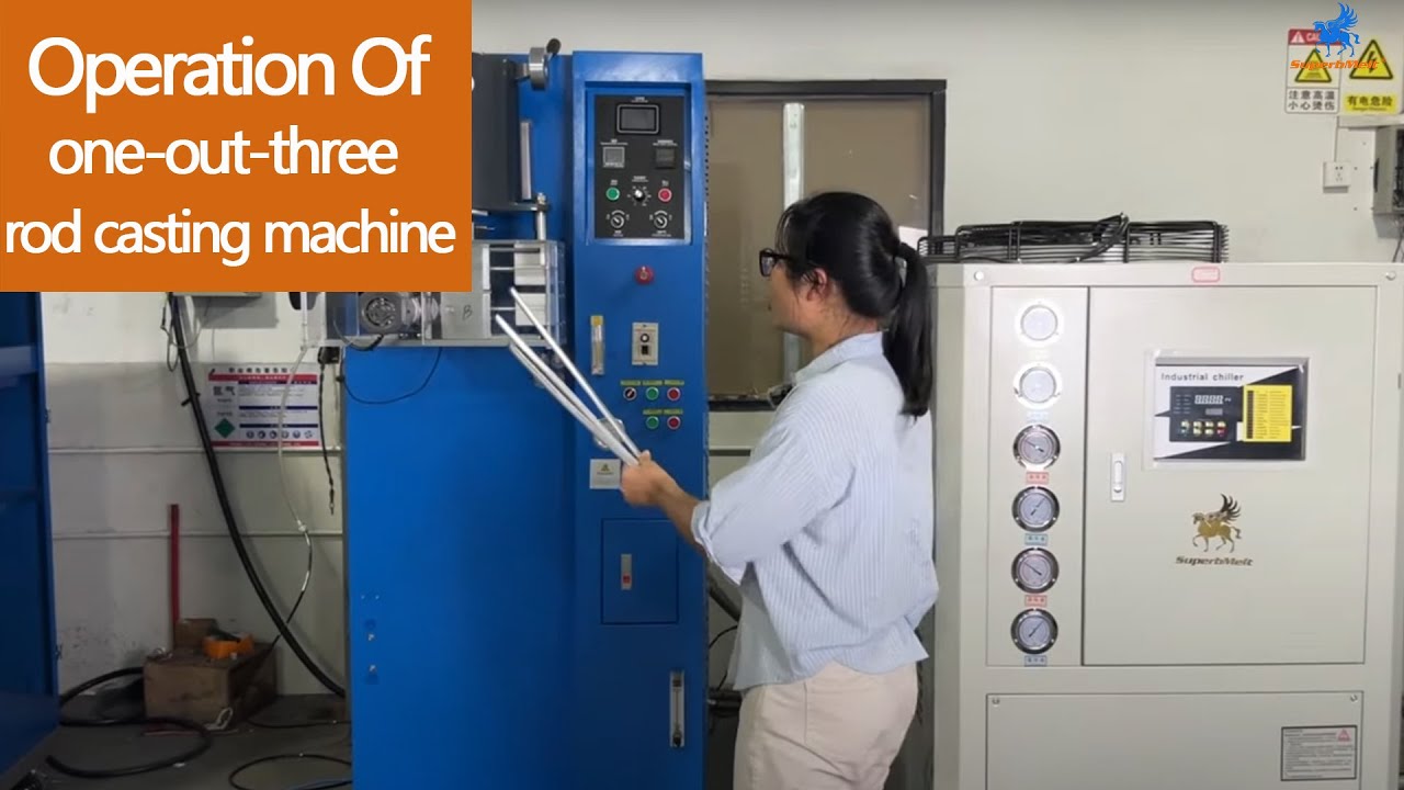 Gold rod casting machine-Operation guide of  one-out-three rod casting machine for Gold/silver