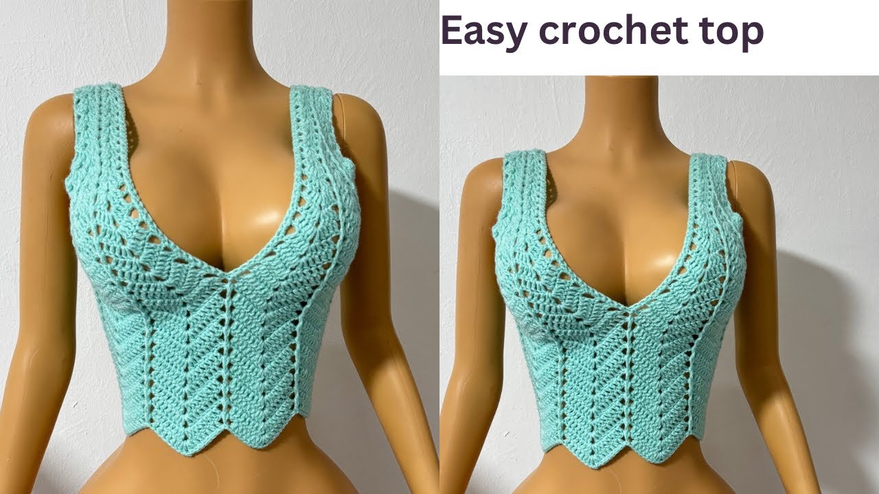 How To Crochet Summer Top (Beginner Friendly )Tutorial