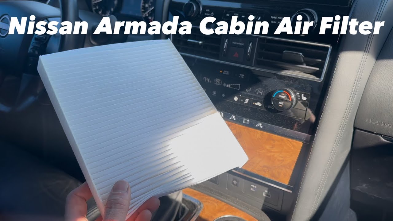 How to replace Nissan Armada Cabin Air Filter 2017-2024