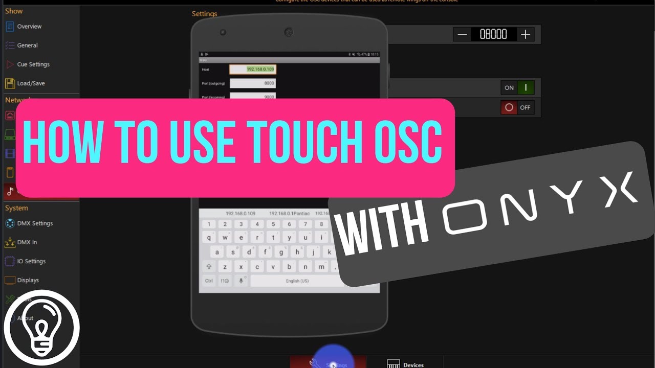Using Touch OSC with Onyx