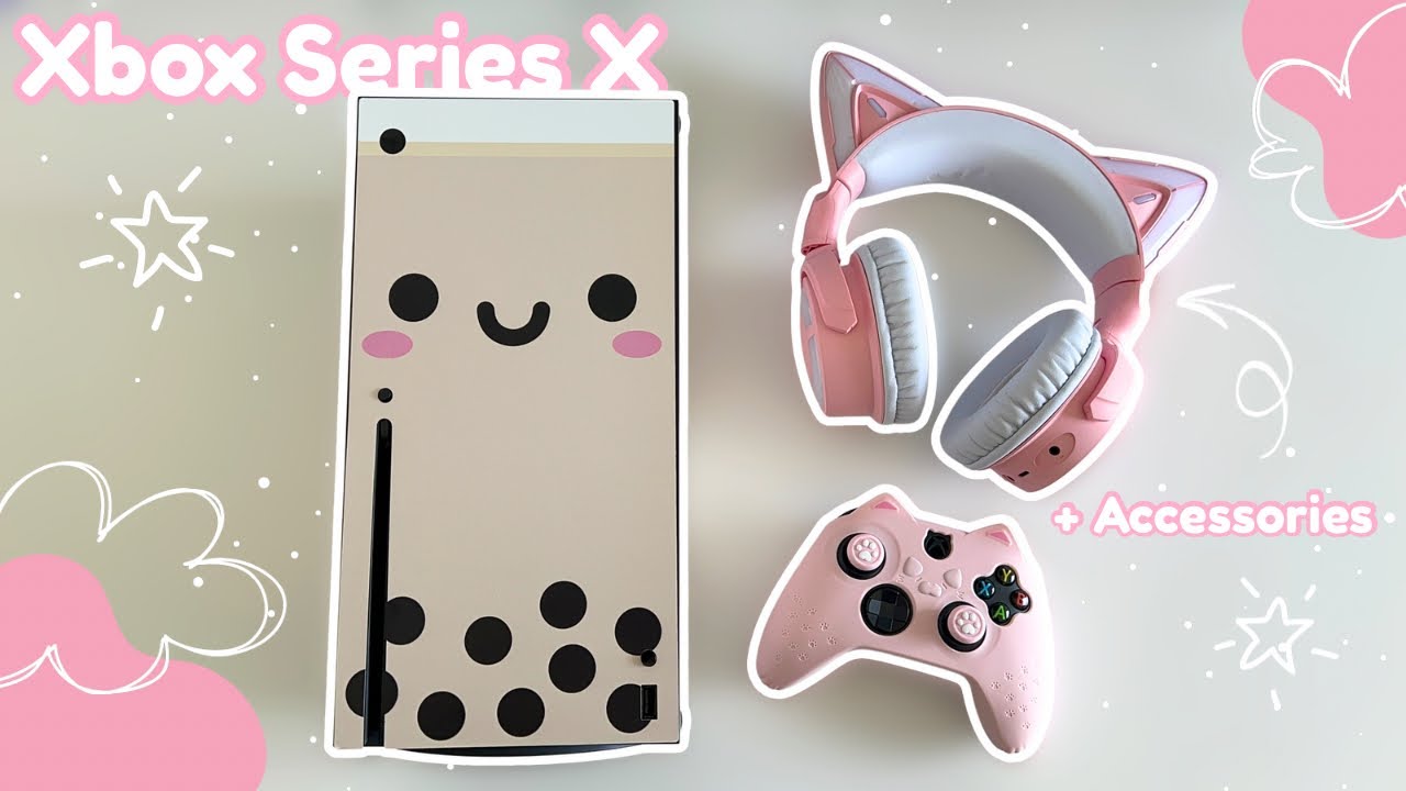 Unboxing The Xbox Series X 💖 Aesthetic Accessories + Cozy Gameplay
