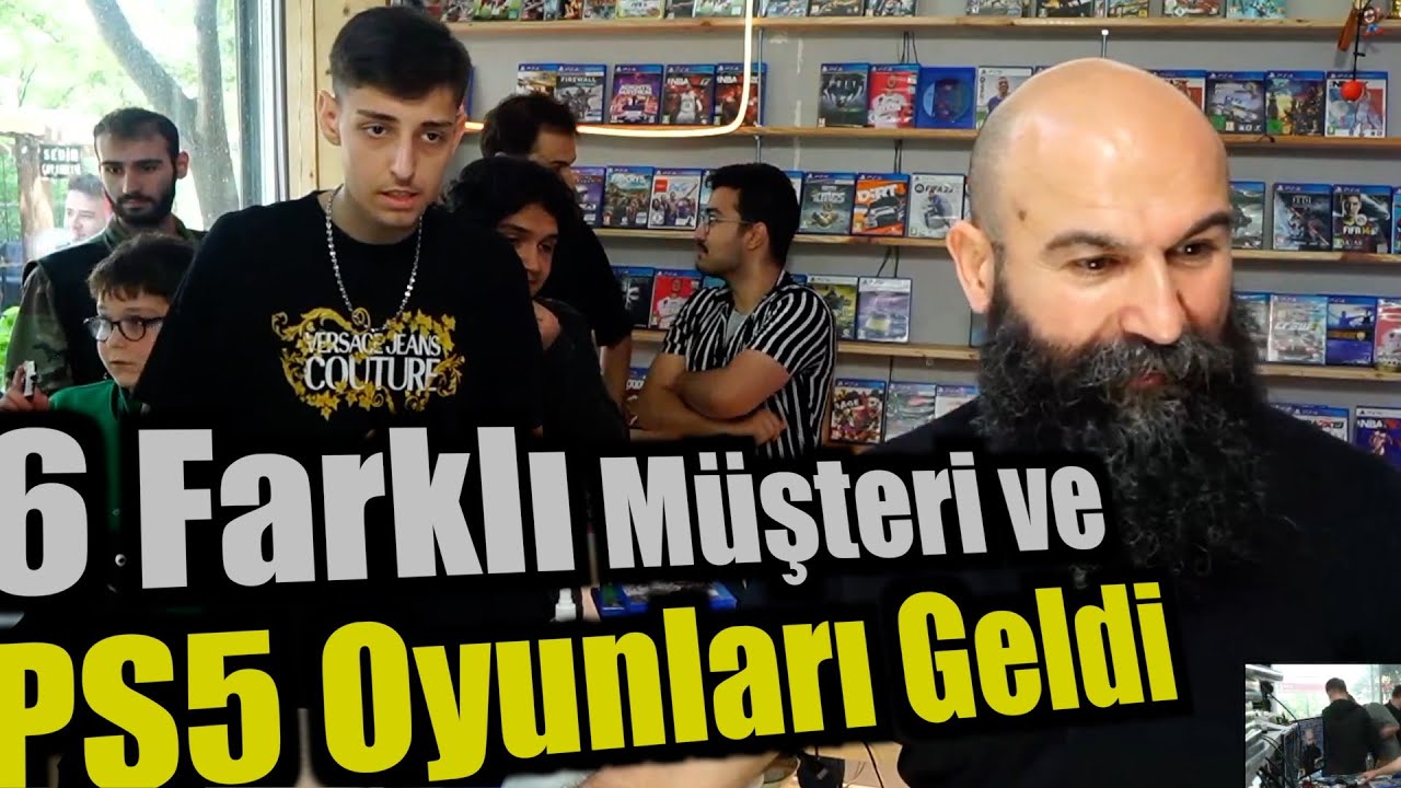 PS5 Oyunları Geldi 6 Farklı Müşteri ve Dükkan Kalabalık