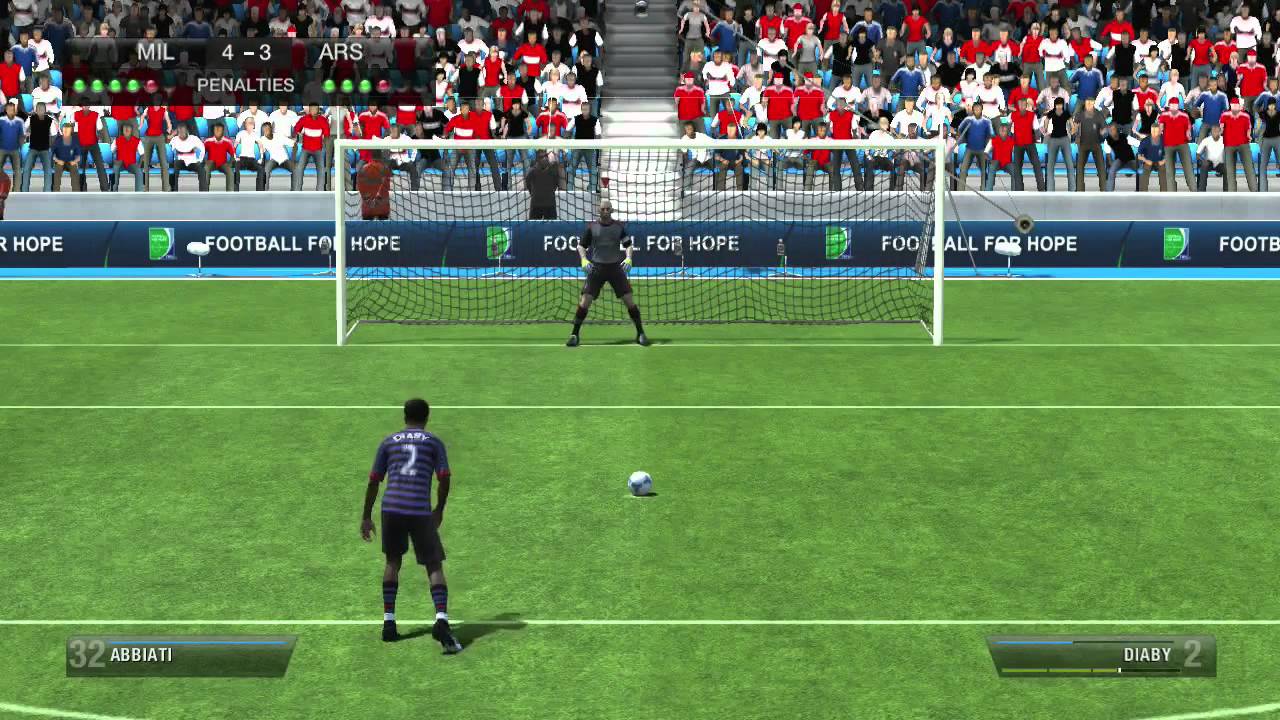 FIFA 13 - Amazing Penalty Shootout + Skill Game. Milan v Arsenal. Legendary Difficulty [HD]