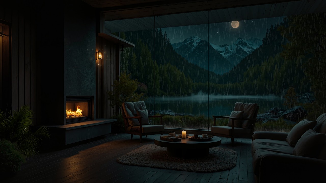 Лучшие Звуки Дождя В Лесу ⛈️ | Сильный Дождь У Окна Для Глубокого Отдыха, Снятия Тревоги И Негативны