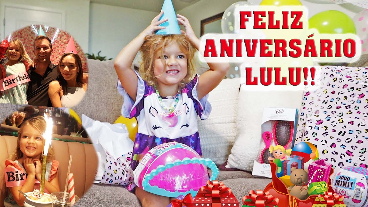 FELIZ ANIVERSÁRIO!! SURPRESA +ABRINDO PRESENTES+ COMEMORAÇÃO!