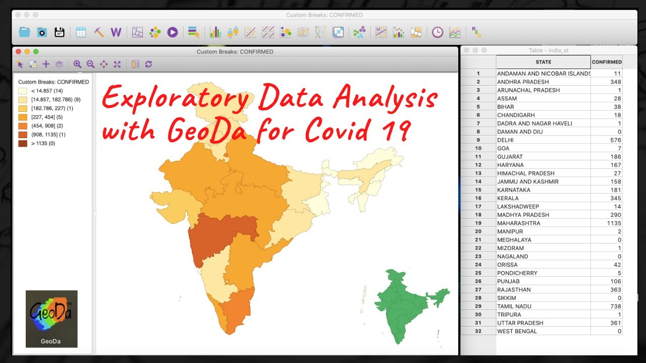 Exploratory Spatial Data Analysis with GeoDa for Covid 19