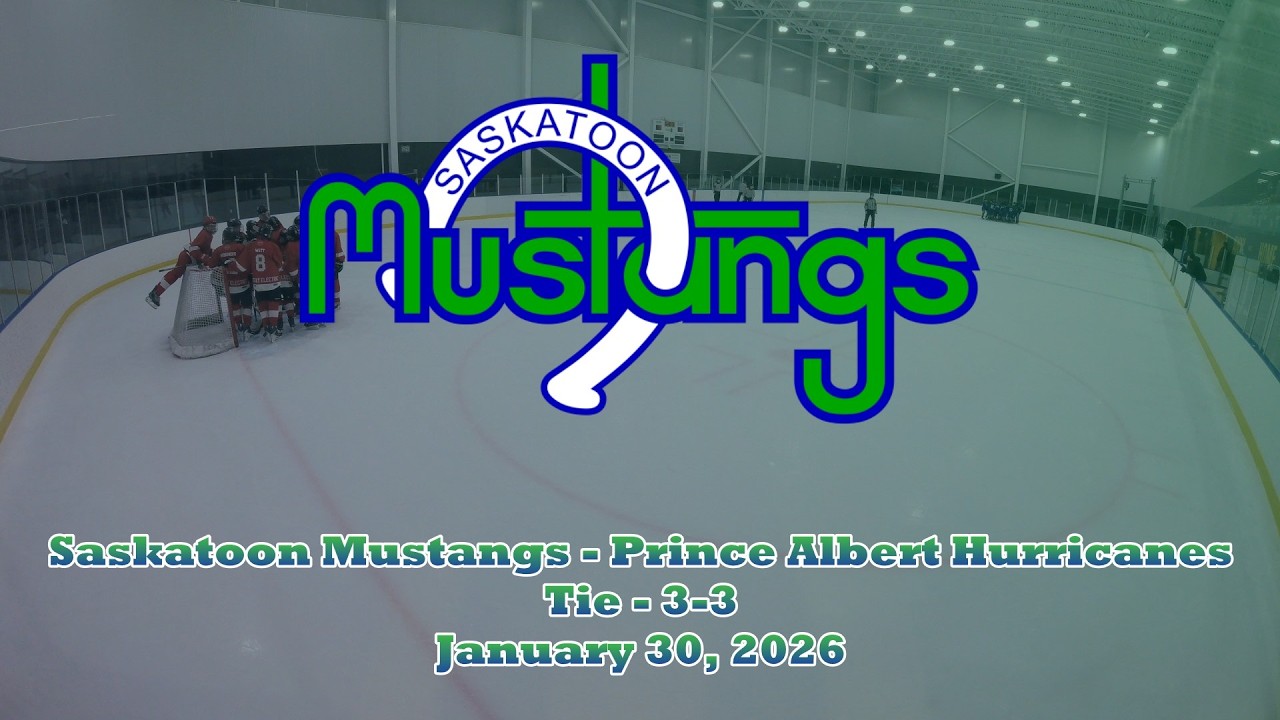 Saskatoon Mustangs vs. Prince Albert Hurricanes - Tie - 3-3