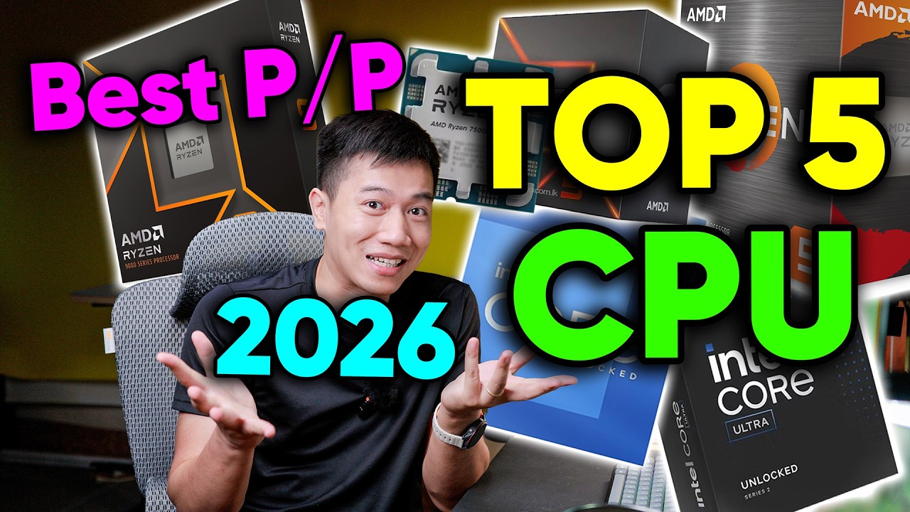 TOP 5 em CPU c&oacute; HIỆU NĂNG/ GI&Aacute; TH&Agrave;NH tốt nhất 2026