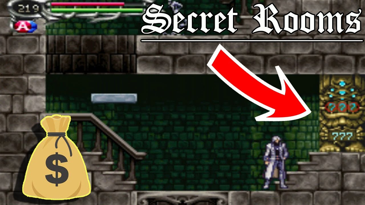 Castlevania Dawn of Sorrow Secret Rooms / Cuartos secretos.