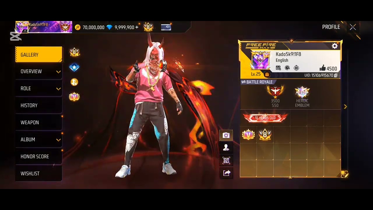 Free fire Mex Finally got V betch