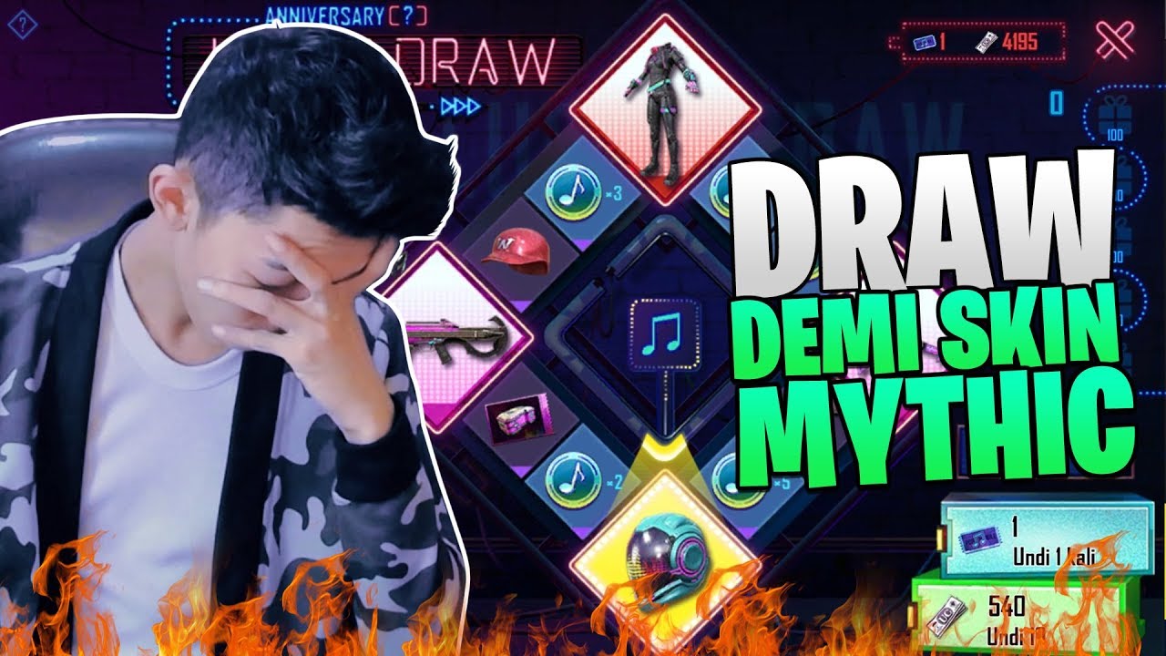 HOKI HOKIAN DRAW DEMI SKIN MYTHIC EVENT ANNIVERSARY PUBG MOBILE