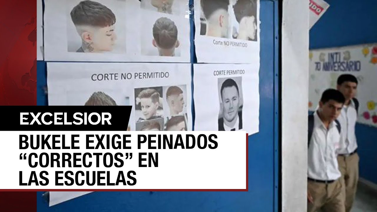 Bukele obliga a acudir a la escuela con un corte de pelo 
