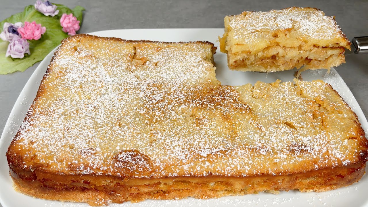 Самый простой яблочный пирог 🍏 «Три стакана»! Невероятно вкусно и быстро!