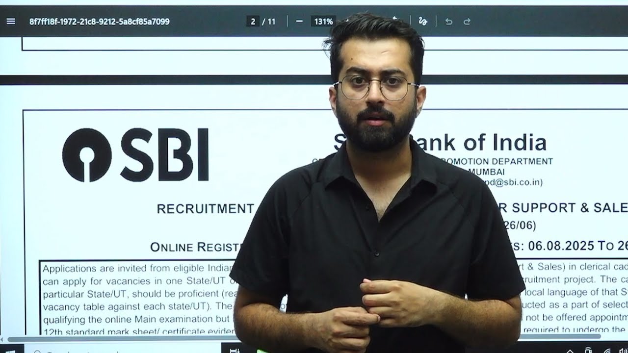 Totally Unexpected Vacancies | SBI Clerk 2025 Notification Out | Eligibility, Exam Process, Strategy