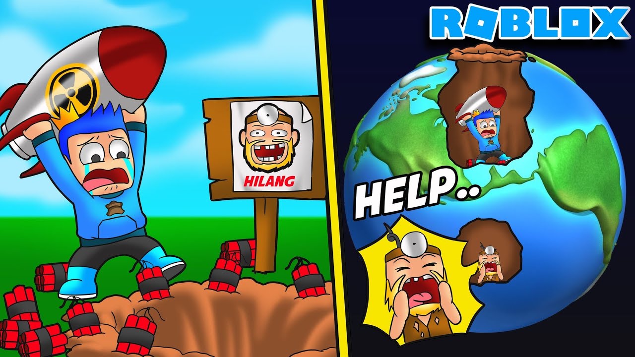 PAK UNAT HILANG DI TELAN BUMI!! AKU LANGSUNG BELI BOBM NUKLIR PALING MAHAL DI GAME ROBLOX!!!