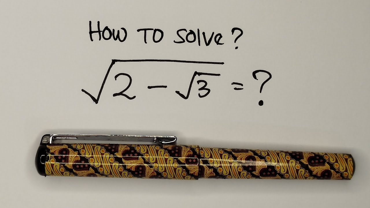 🔴Nice Radical Simplification | Math Olympiad | Algebra | Can You Solve This?