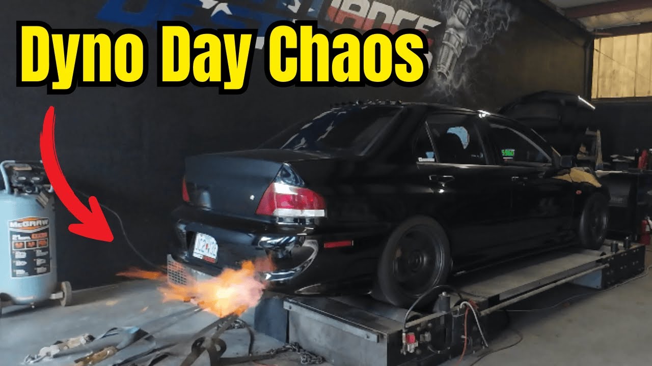Наконец-то мы добрались до динамометрического стенда… | Сборка Evo 8, часть 11
