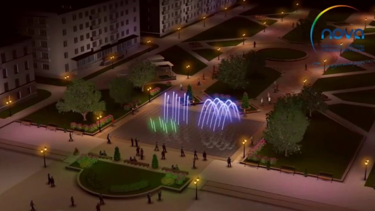 Презентація реконструкції Площі Героїв у м. Новомосковськ