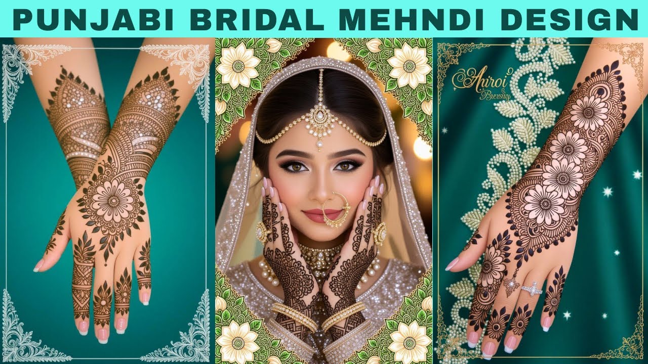 Punjabi bridal Mehndi Designs Latest Pack 144 | Full Hand Henna Mehandi |