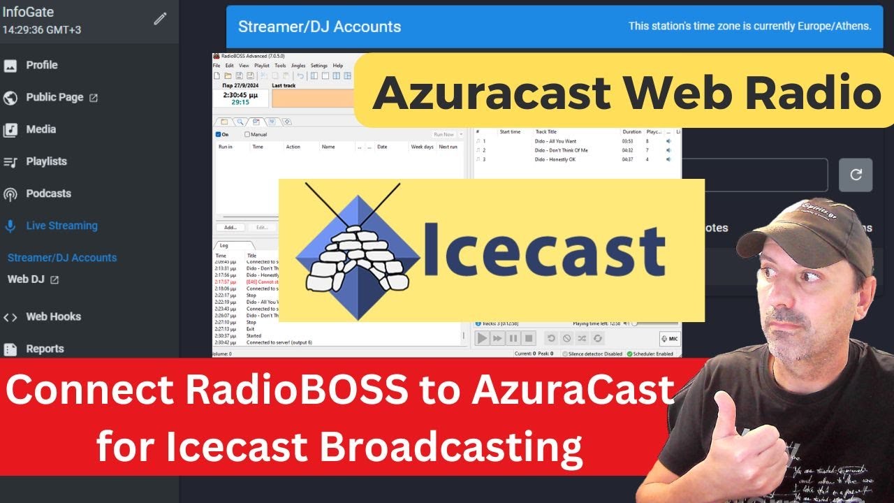 Connect RadioBOSS to AzuraCast for Icecast Broadcasting