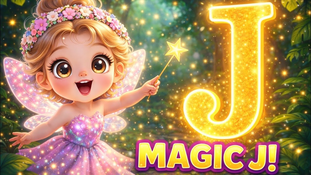 MAGIC J! 🌿 Jungle Surprise! Discover the Magic of J! #alphabetlearning #abcd#cute #LetterJ