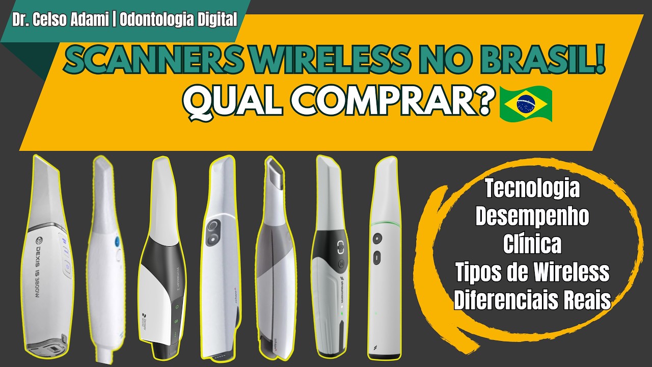 Scanners intraorais wireless no Brasil 2026: Comparativo completo e qual escolher!