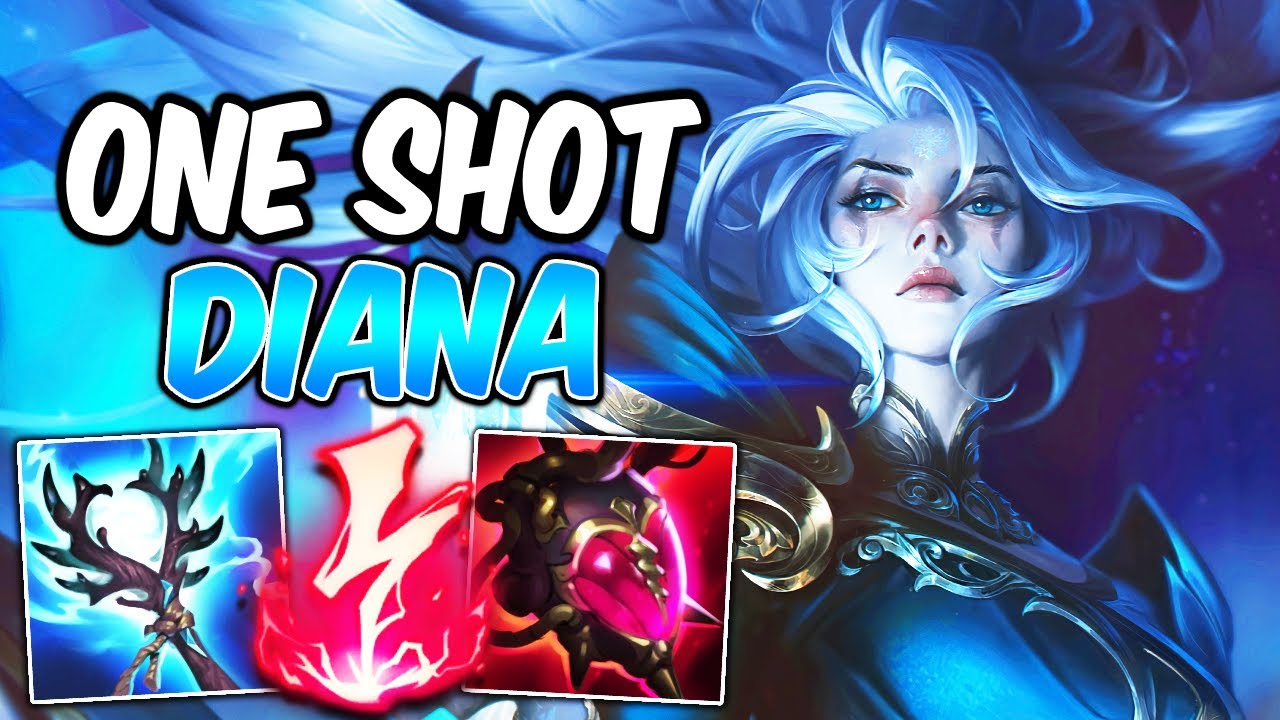 *ONE-SHOT* SEASON 14 DIANA IS INSANELY BROKEN | New Items Full AP Build & Runes | League of Legends