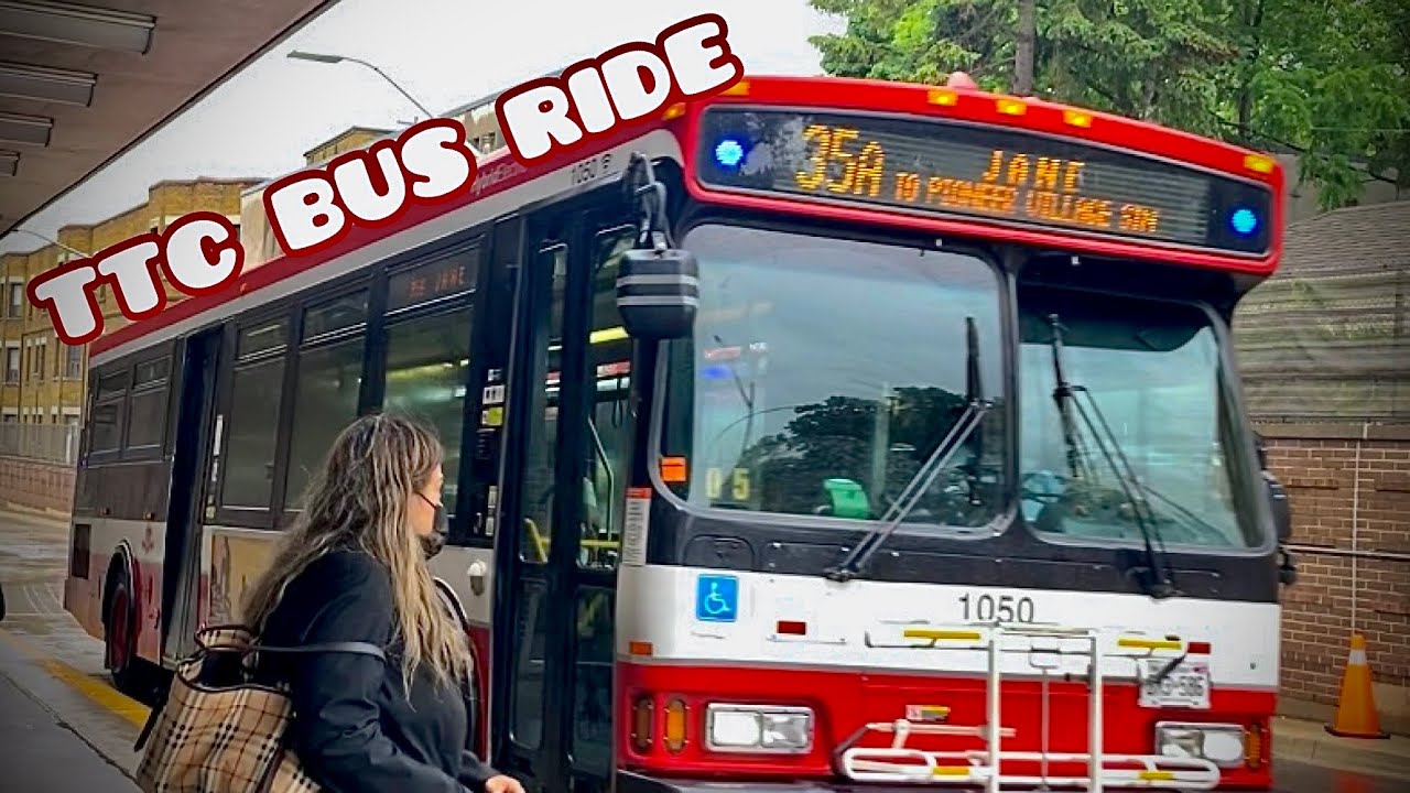 LOUD ENGINE ROAR 🦁 TTC 1050 35A JANE BUS RIDE 6/29/2022